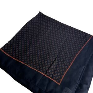 at company armand thiery Blue Brown Geometric Scarf
